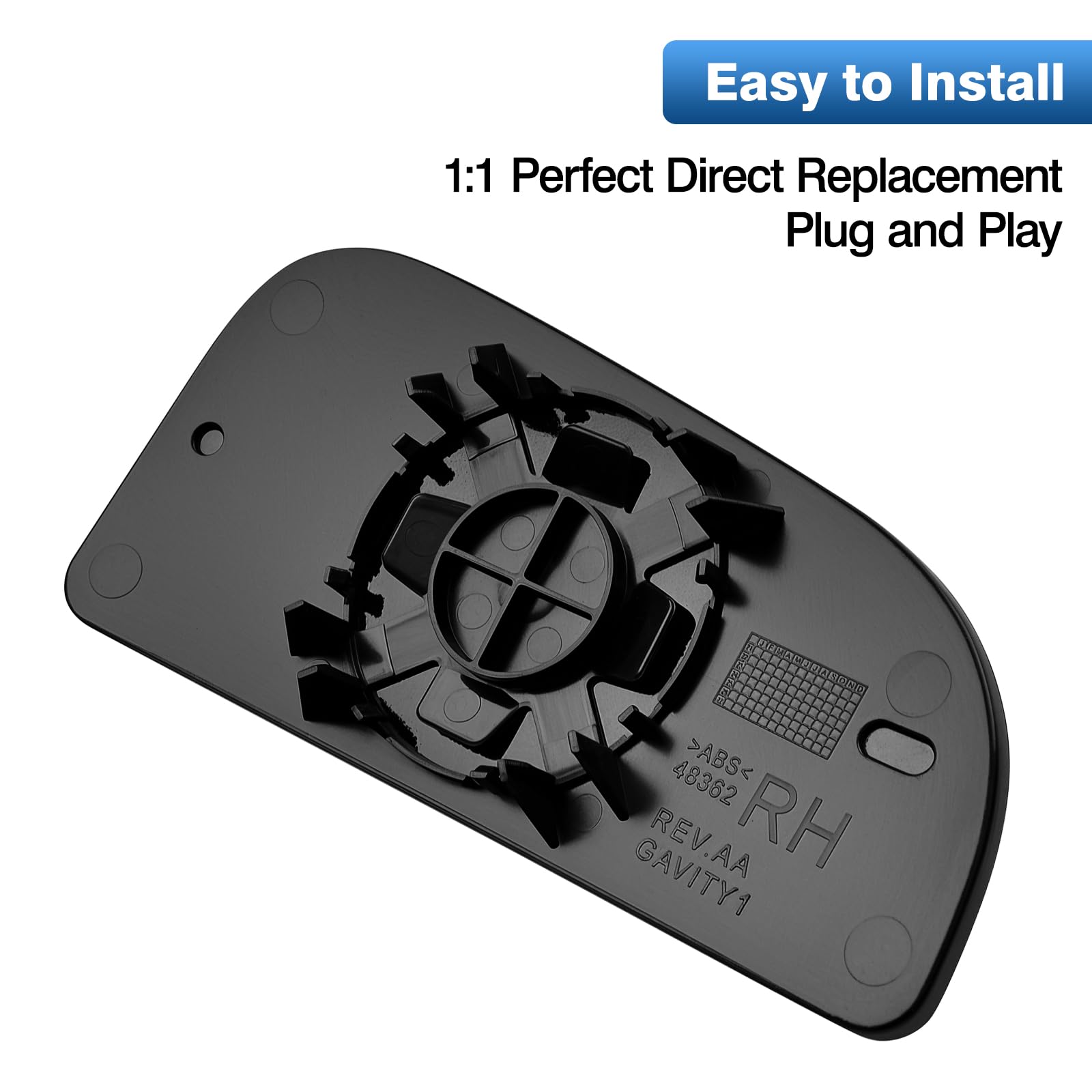 TOP-MAX 68067730AA right passenger glass for perfect fit