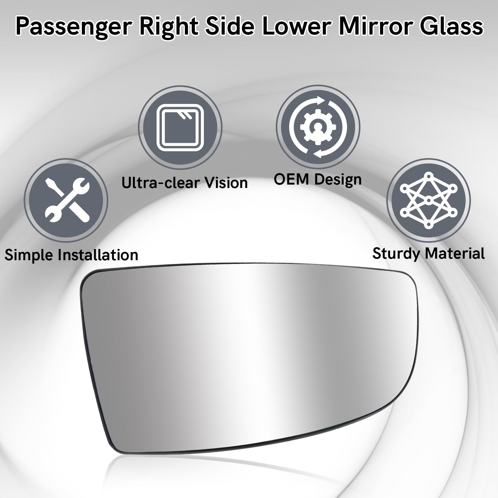 TOP-MAX compact glass measures 17.5 x 9 cm for precise fit
