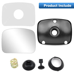 Top-Max hood mirror assembly shown in side view for quick replacement.