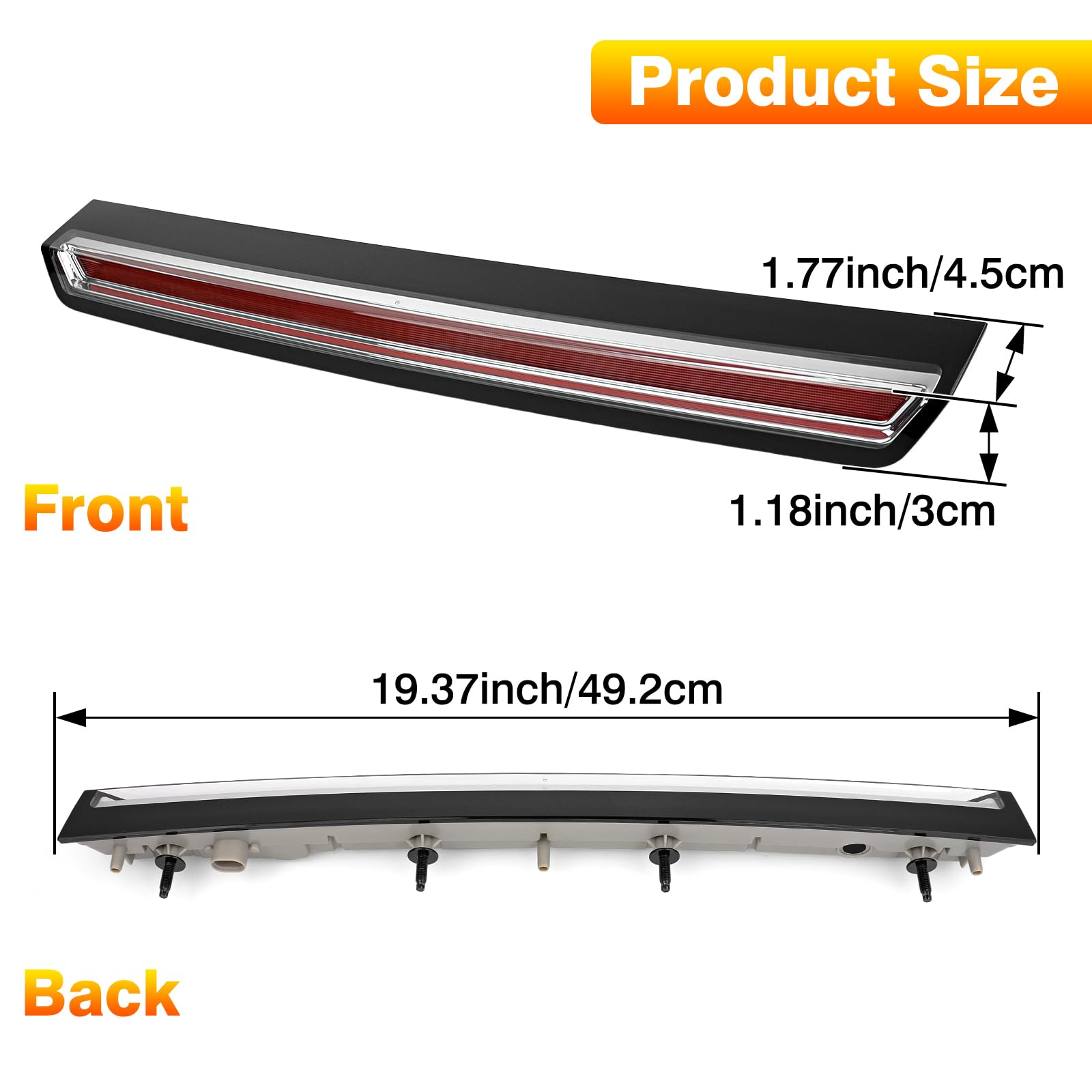 TOP-MAX brake light during rain; improved visibility in poor weather.