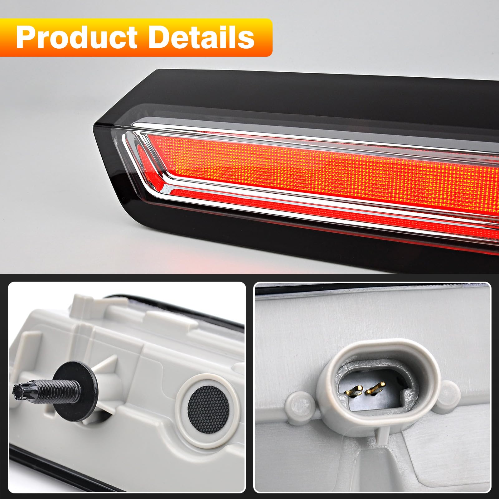 TOP-MAX LED close-up; high-quality ABS shell resists weather and wear.