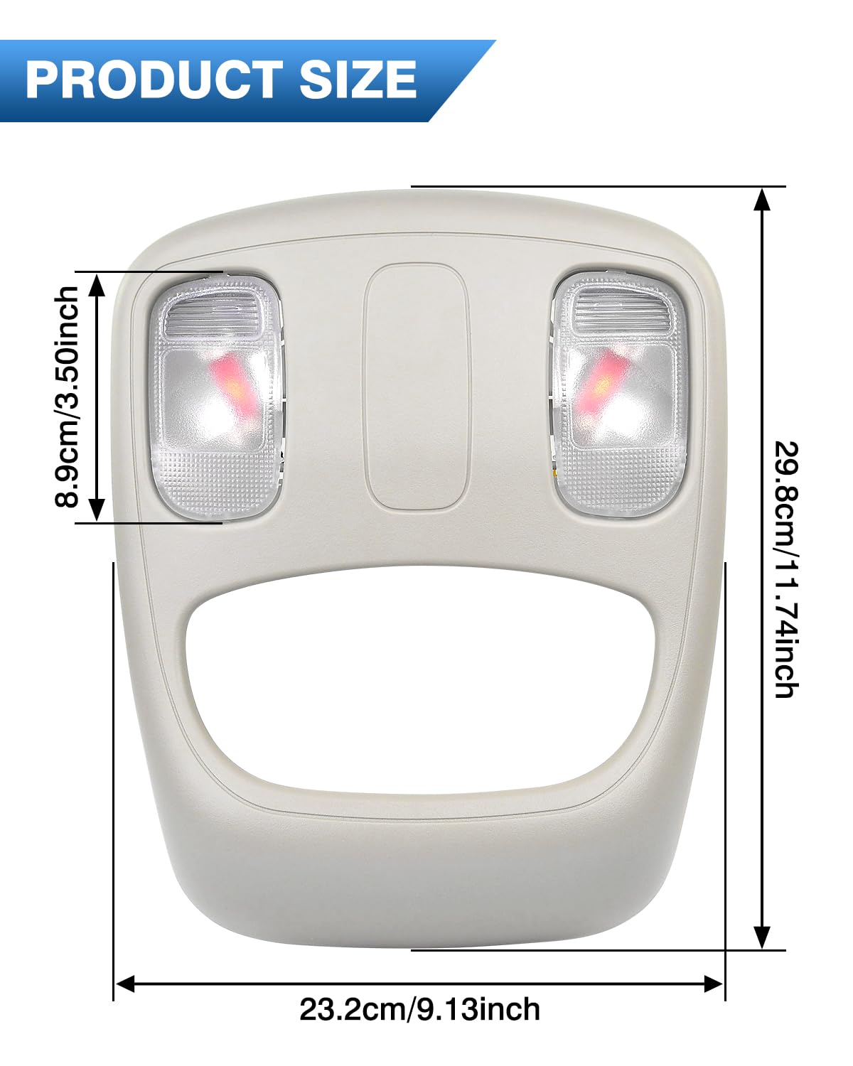 Top-Max overhead light delivers reliable performance for cabin reading.