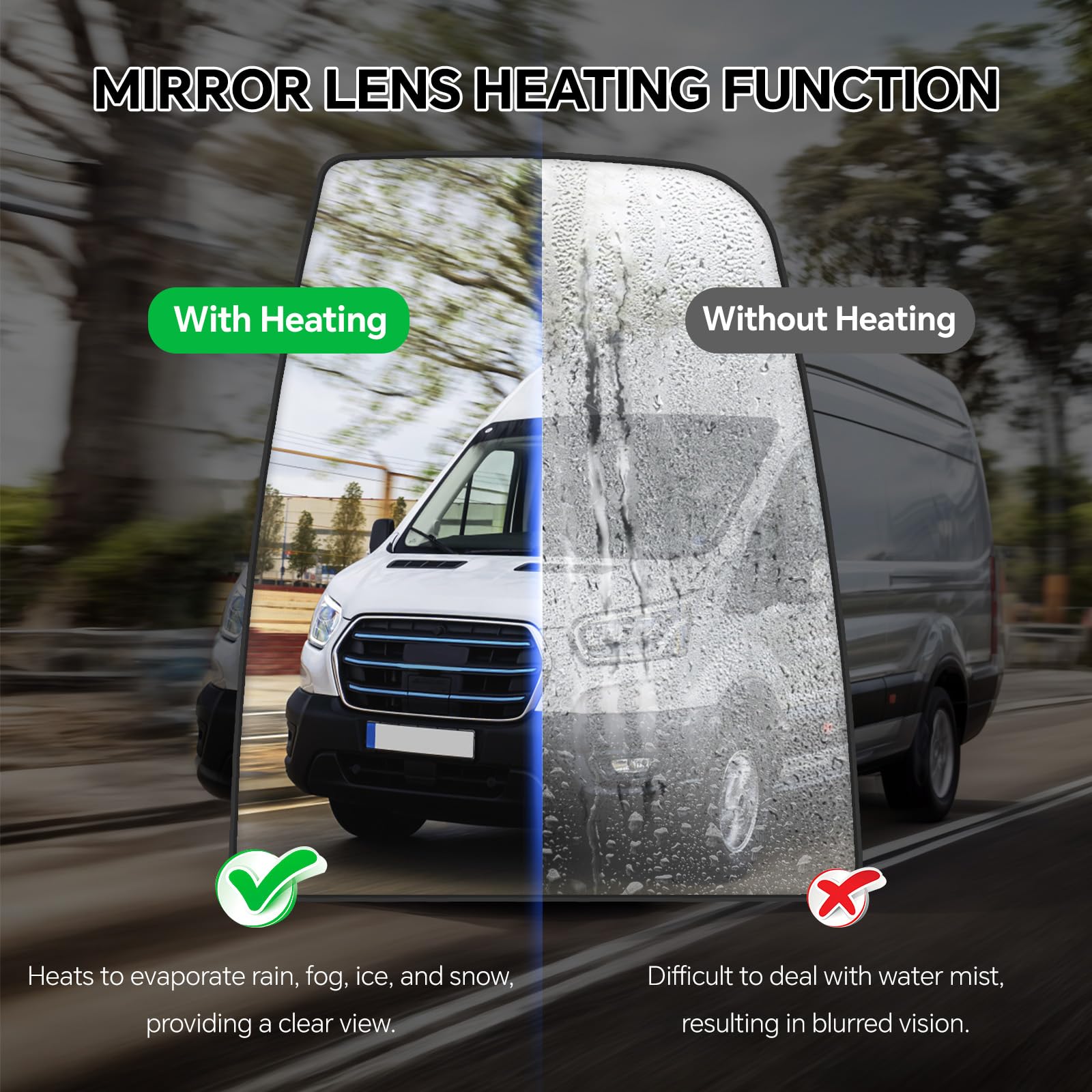TOP-MAX right side mirror clip attachment ensures secure installation