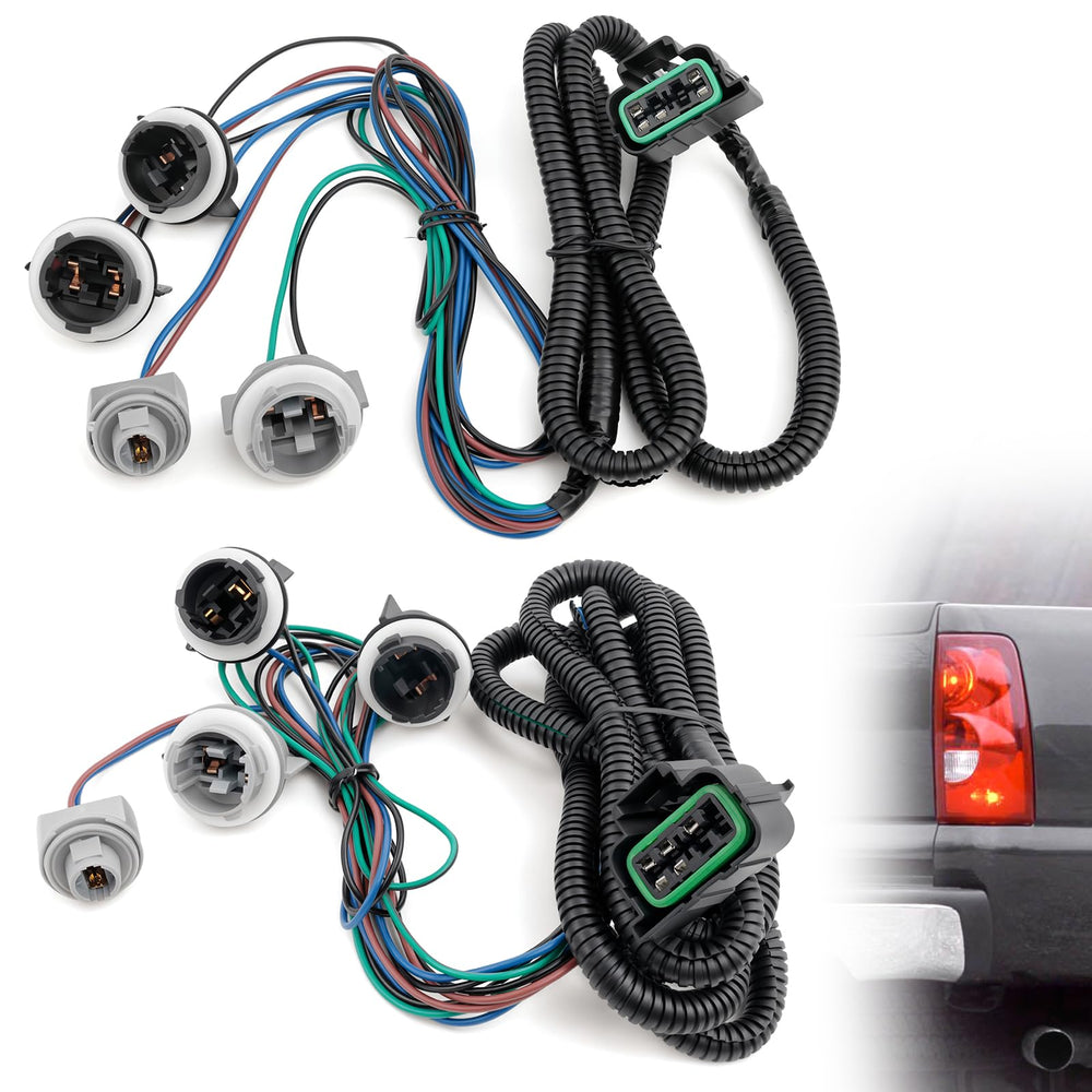 Top-Max tail light harness left side for Silverado improves reliability and easy installation.