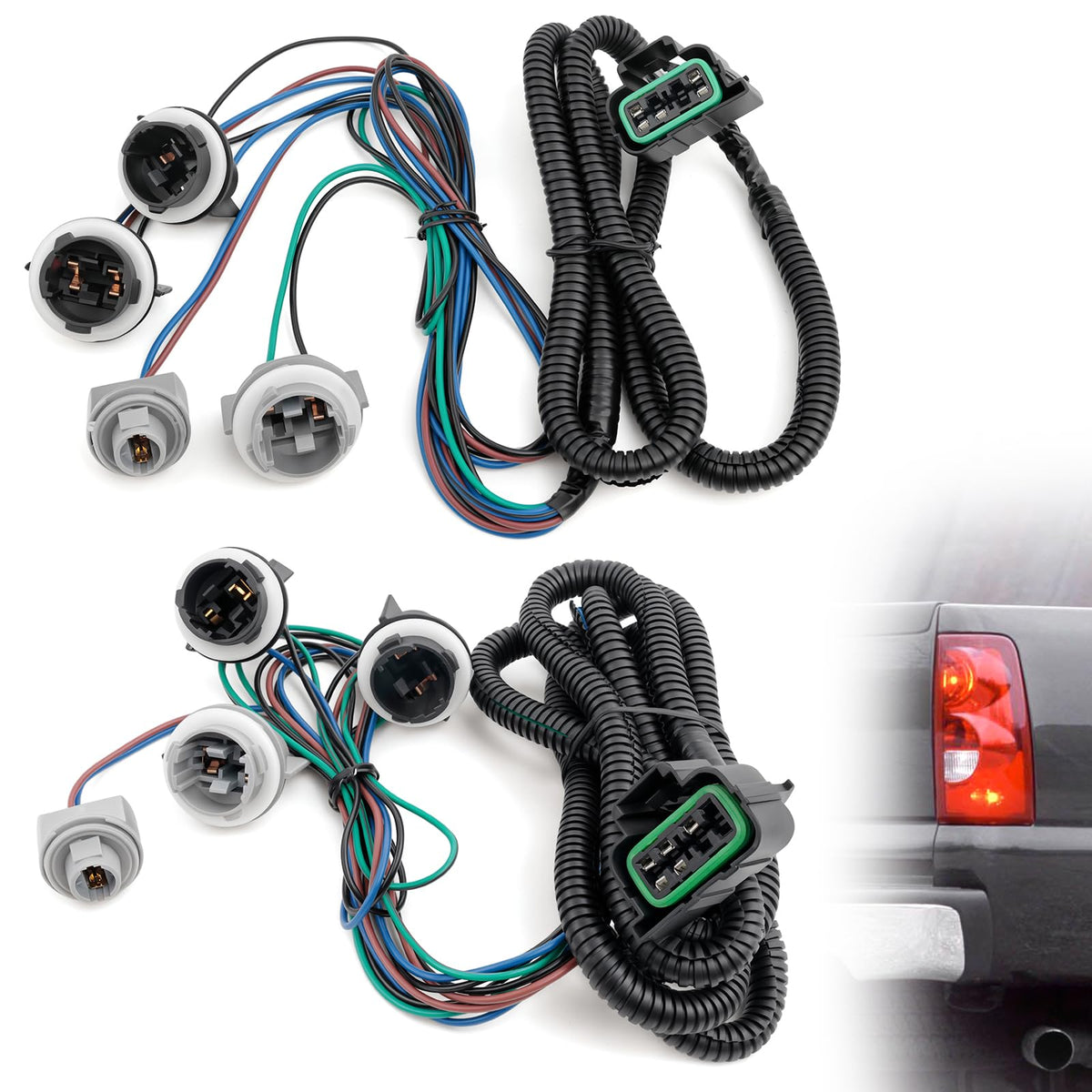 Top-Max tail light harness left side for Silverado improves reliability and easy installation.