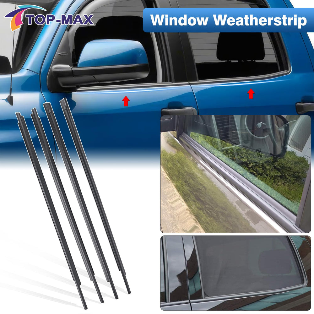 TOP-MAX weatherstripping closeup shows durable rubber and clean edge fit.