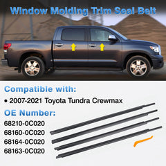 TOP-MAX front passenger window seal enhances wind resistance and cabin comfort.