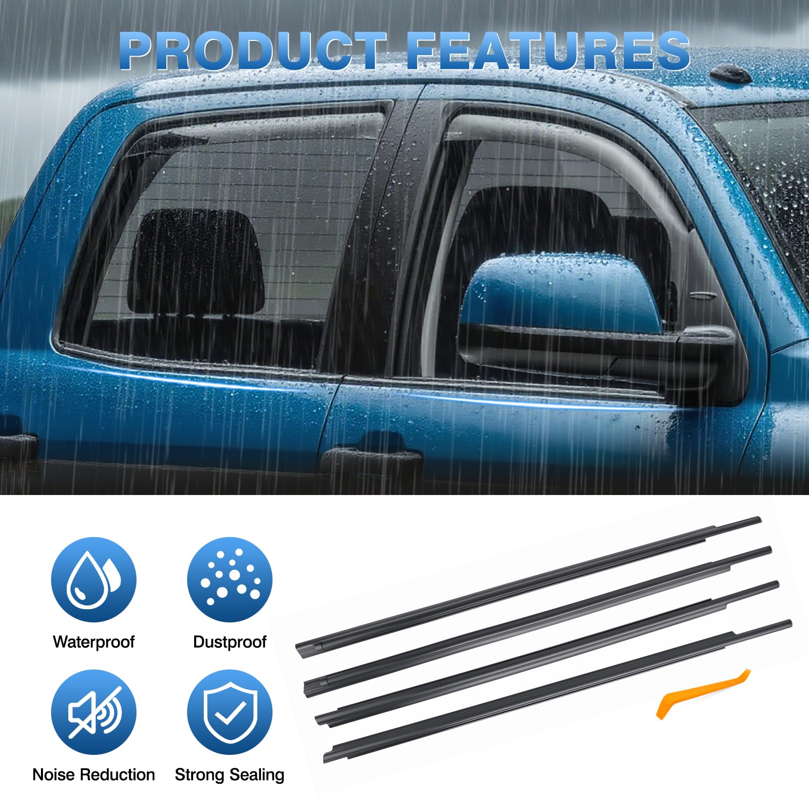TOP-MAX packaging shows four seals and installation tool for DIY fitting.