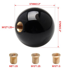 Top10 Racing acrylic round gear shift knob features smooth touch and durable finish