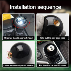 Top10 Racing shift knob installed in car demonstrates easy on-shift upgrade