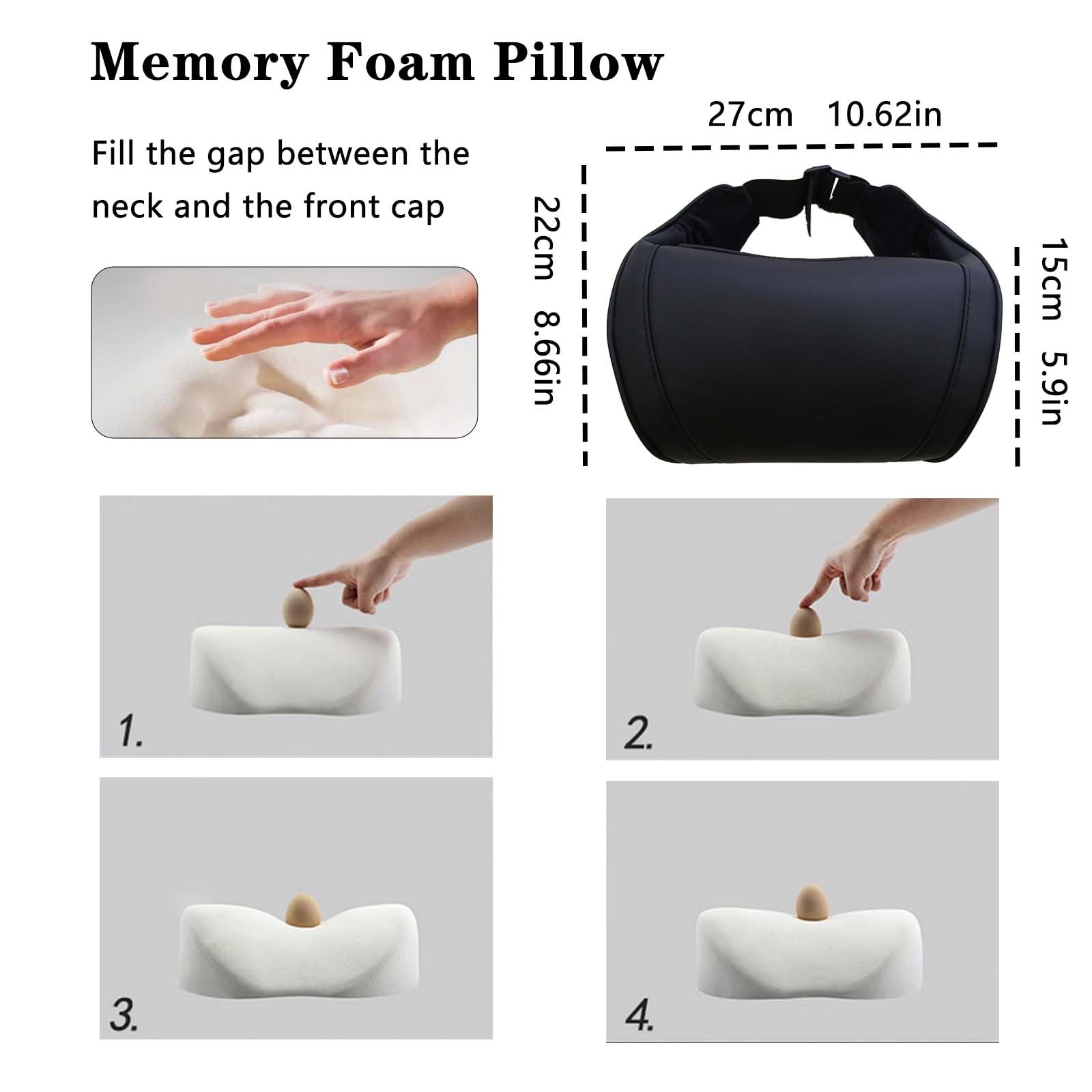 TOPABYTE adjustable straps ensure secure fit on various headrests