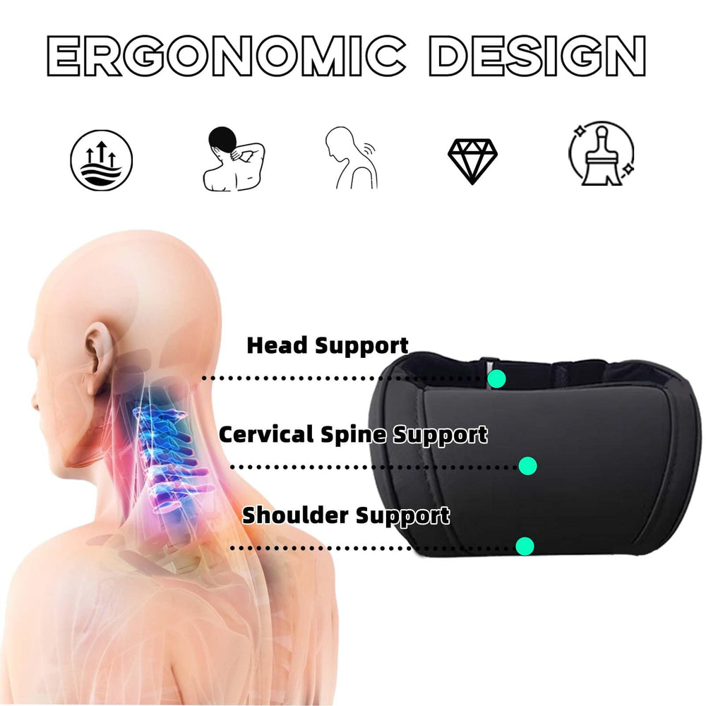TOPABYTE neck pillow zipper back enables easy cleaning and maintenance