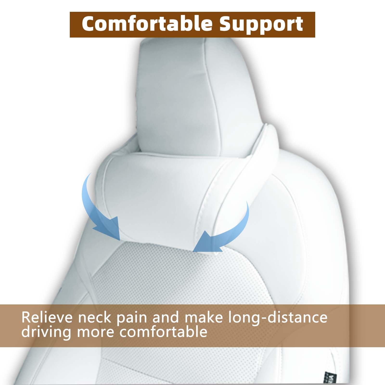 TOPABYTE pillow with zipper-back cover for easy cleaning.