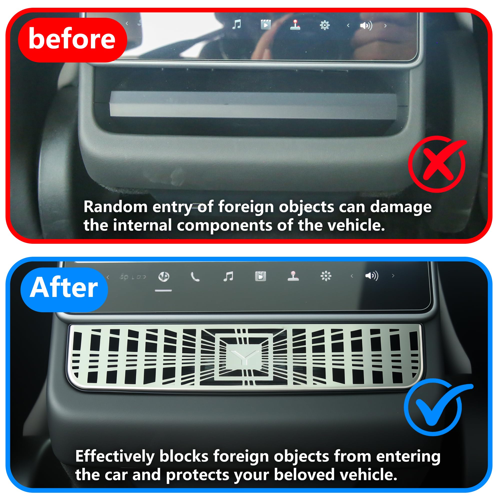 Topabyte vent cover blocks debris to prevent vent blockage.