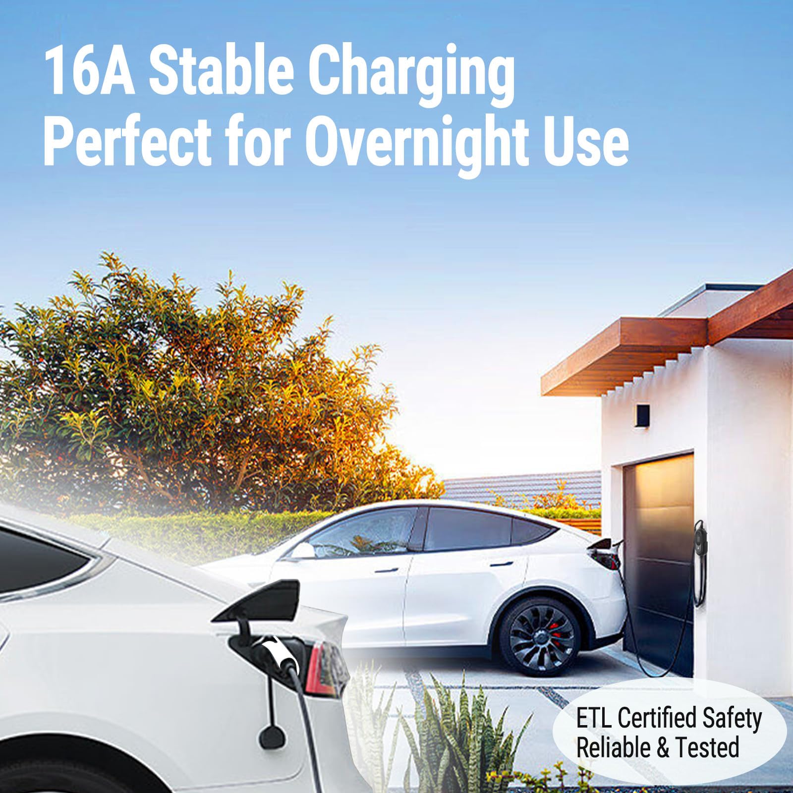 TopAutoGear travel-friendly EV charger with compact carry case for on-the-go charging.