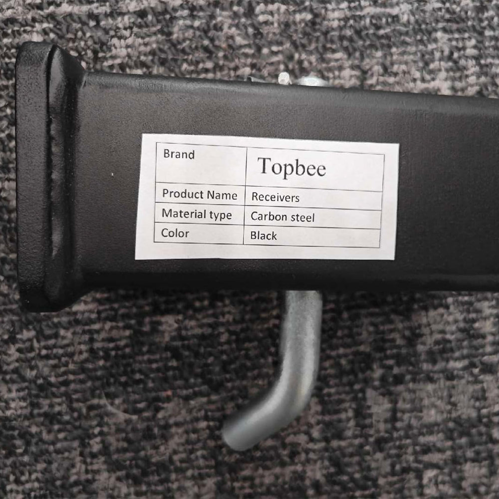 TOPBEE lip-lock design ensures snug insertion into a 2.5-inch receiver for safer towing.