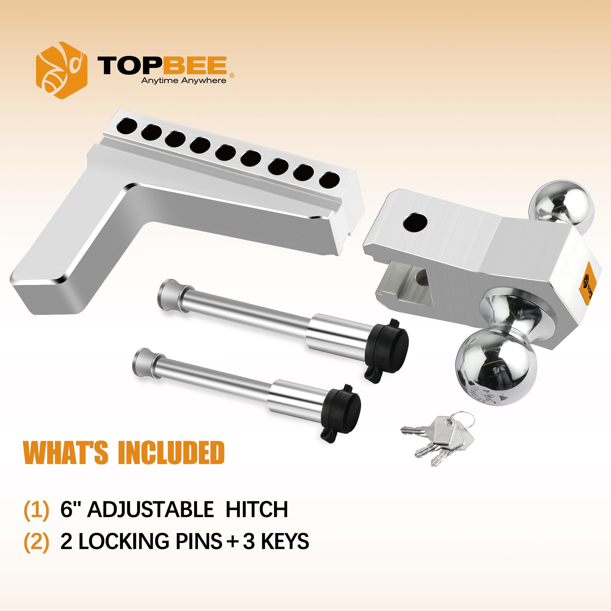 TopBee trailer locks and corrosion-resistant pins enhance security and durability.