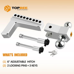TopBee trailer locks and corrosion-resistant pins enhance security and durability.