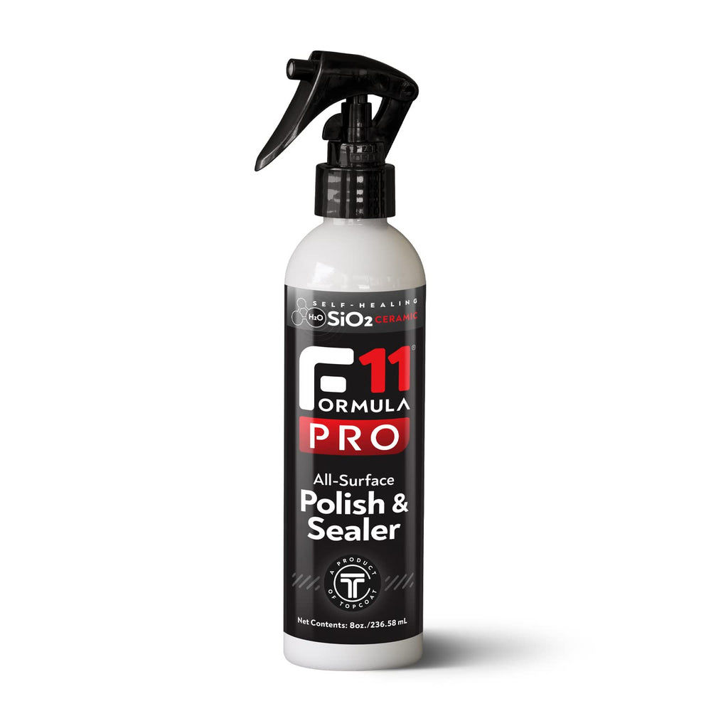 TopCoat F11PRO 8oz bottle front view for quick detailing prep