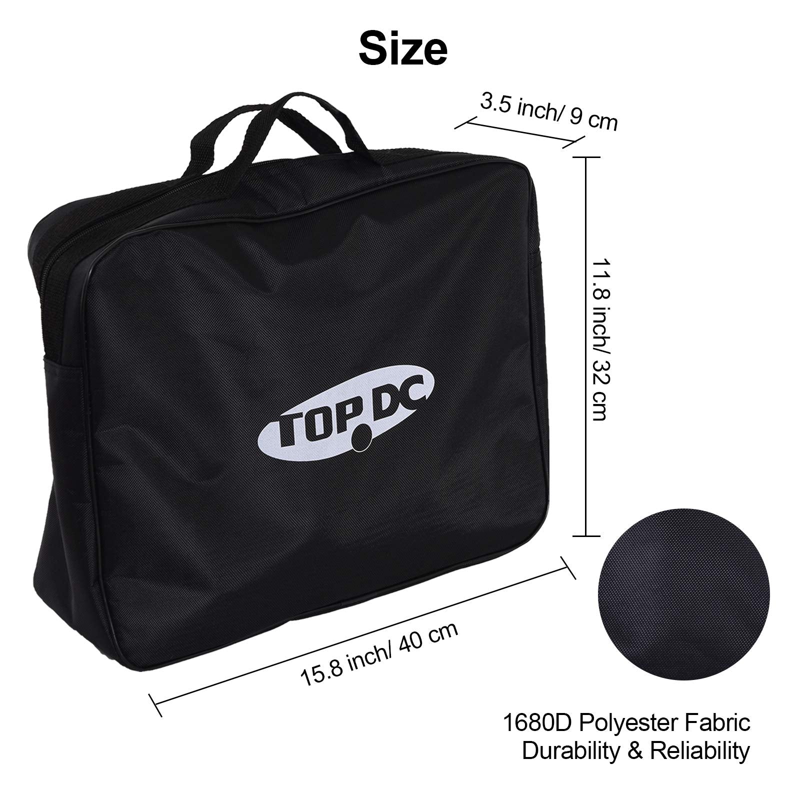 TOPDC Tools Cable Bag durable 1680D fabric resists wear and cleans easily