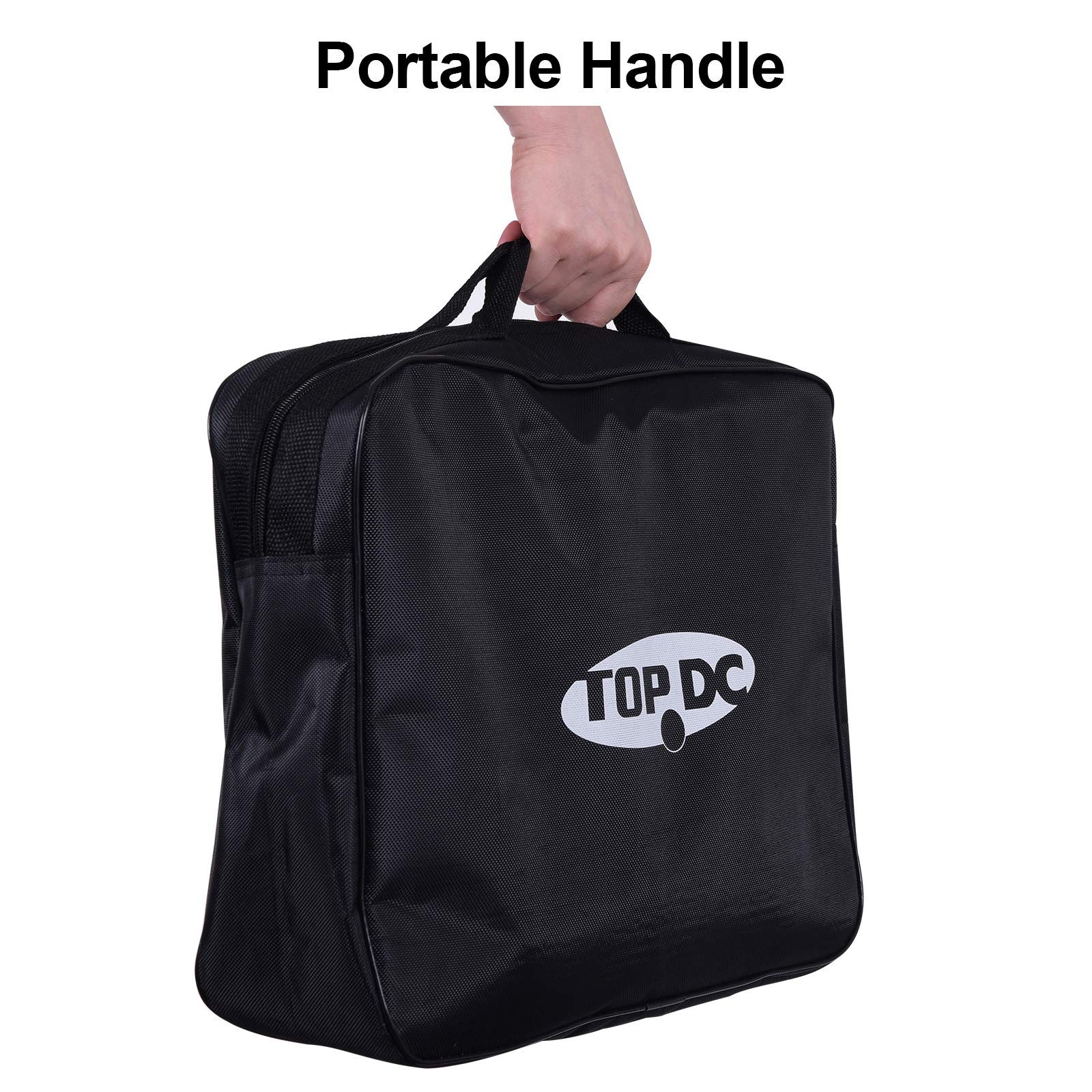 TOPDC Tools Cable Bag zipper closure keeps gear secure when transporting