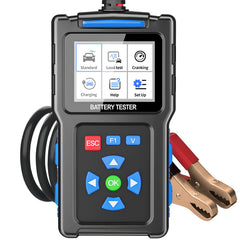 TopDiag BT300 front panel display shows quick battery health results.
