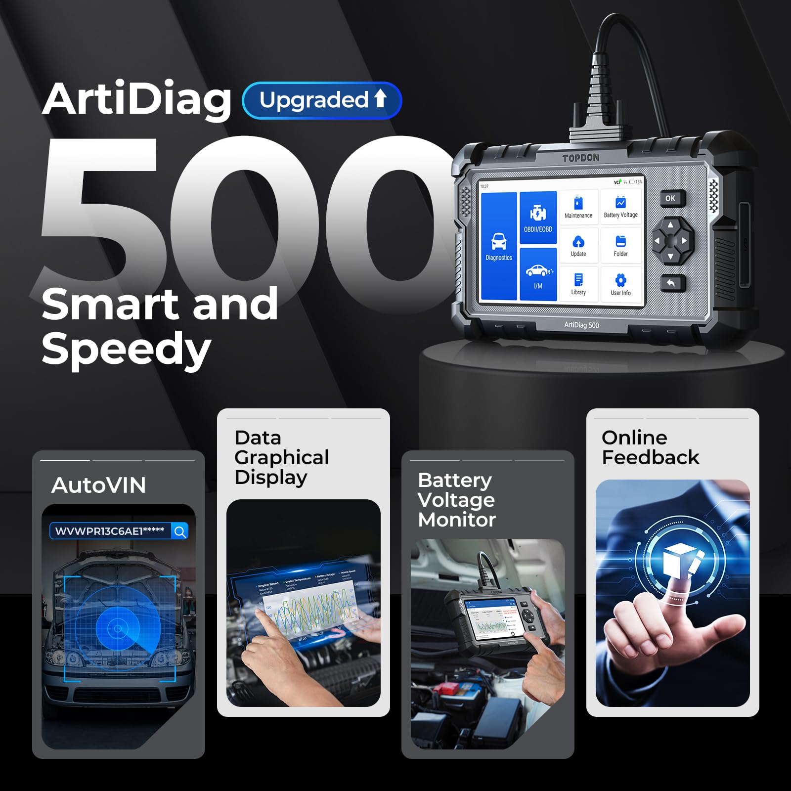 Topdon AD500 Android 11 performance for stable operation