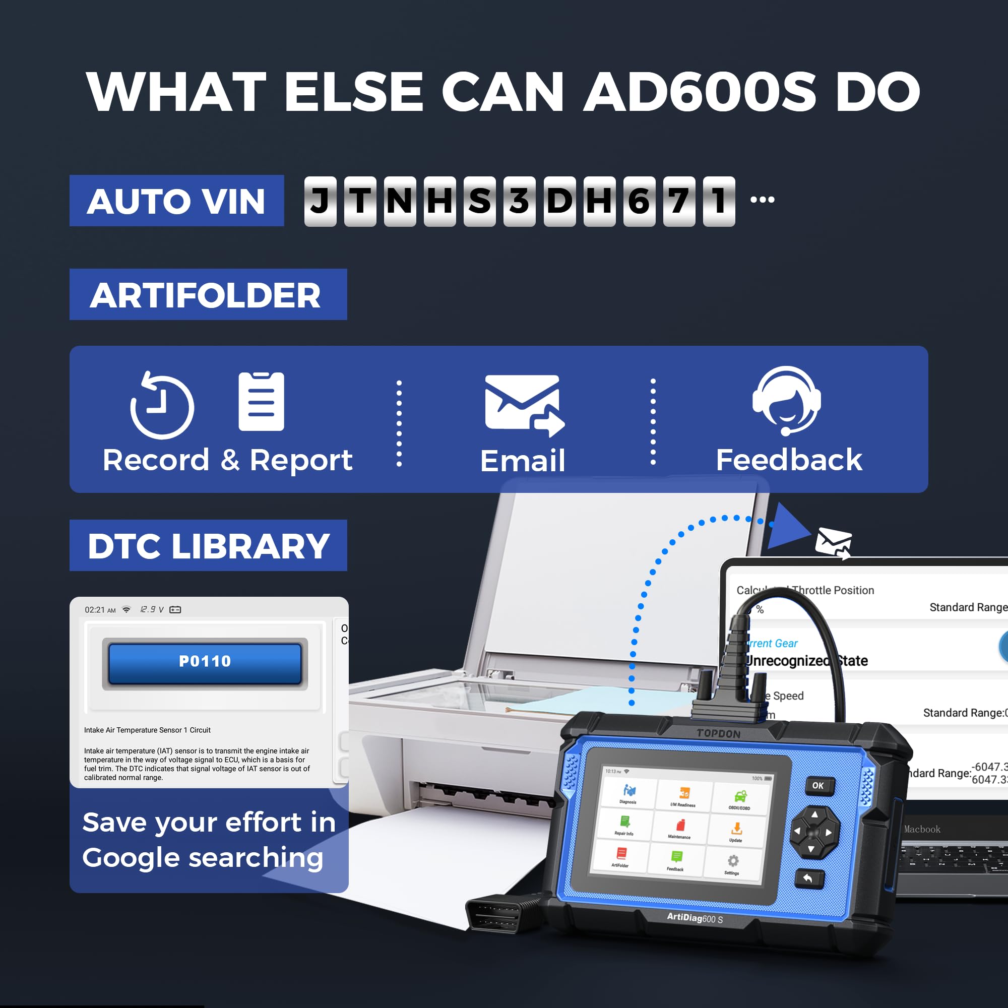 TOPDON AD600S supports 90+ brands for broad compatibility.