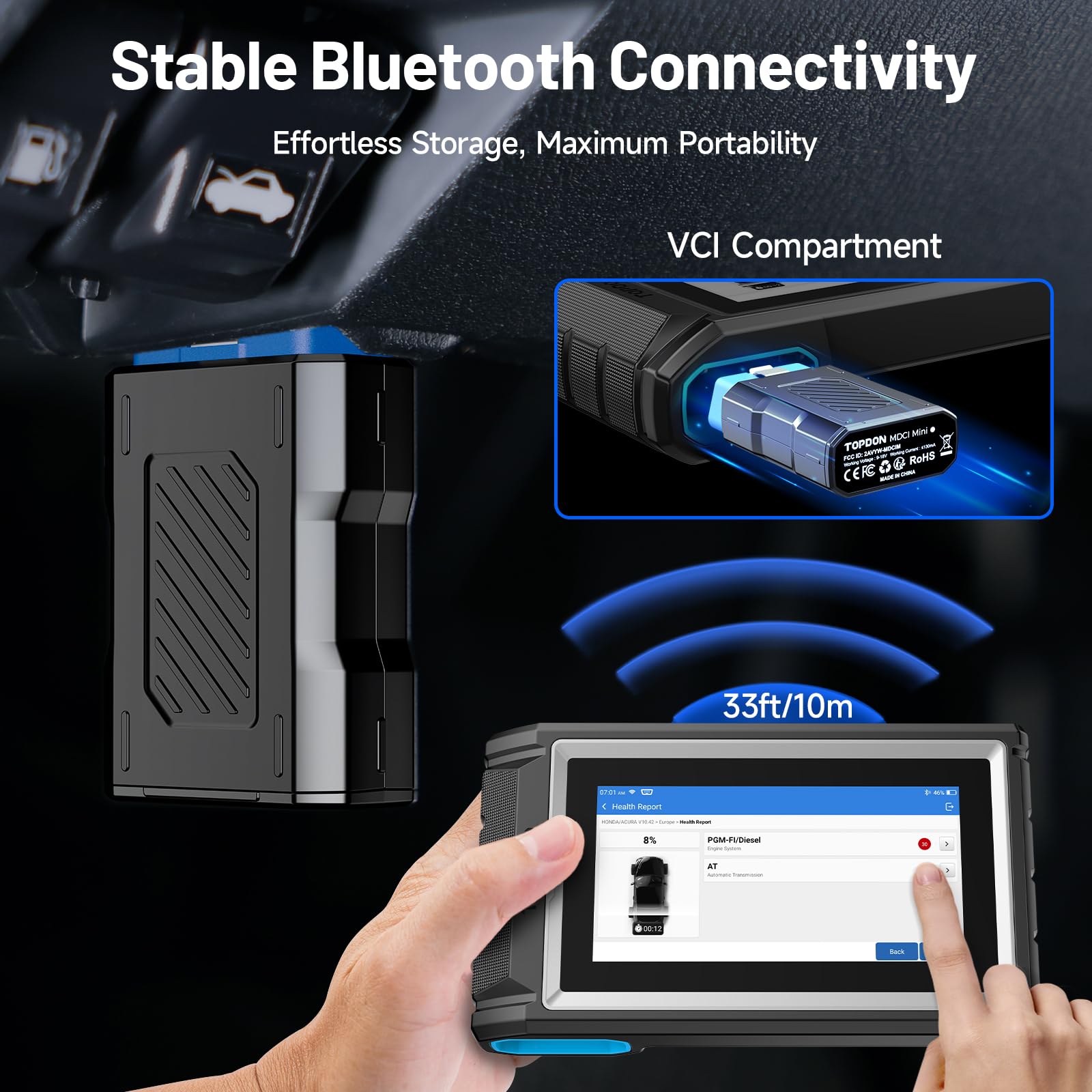 AutoVIN identification simplifies vehicle setup with one touch