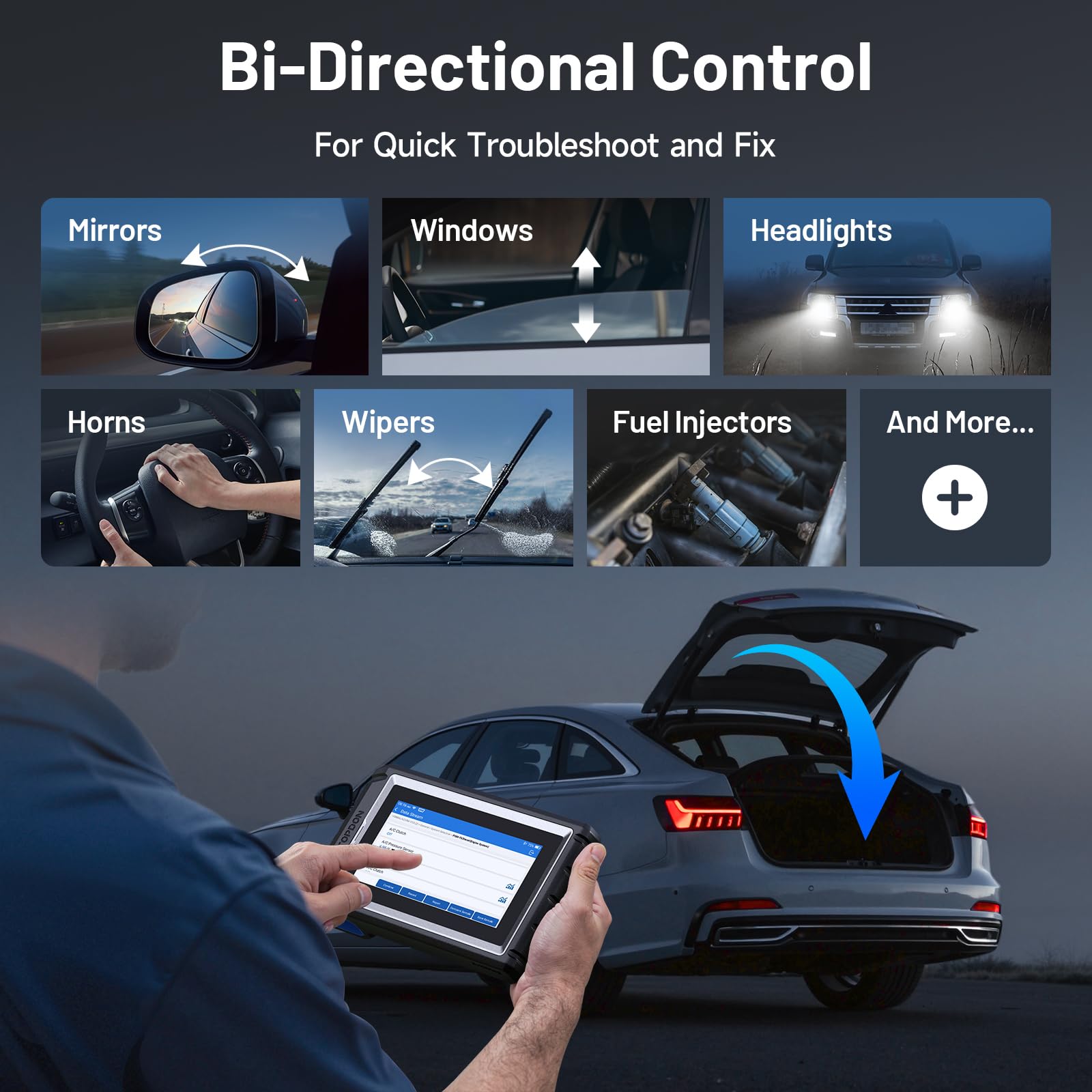 Topdon AD800BT V2.0 screen shows diagnostic results for quick insights