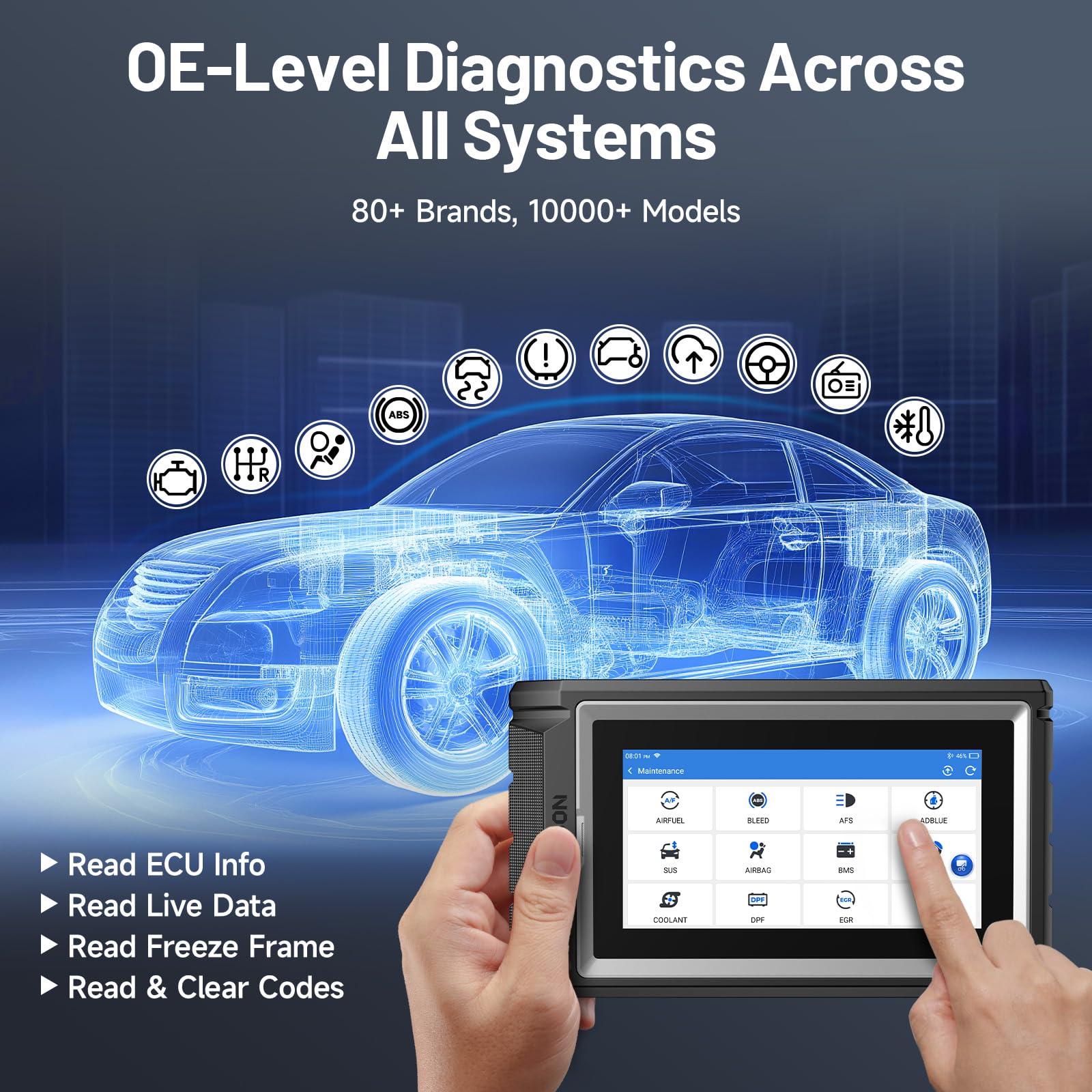 Wireless Bluetooth VCI dongle enables flexible wireless diagnostics