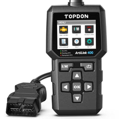TOPDON AL400 OBD2 scanner in use for quick vehicle diagnostics