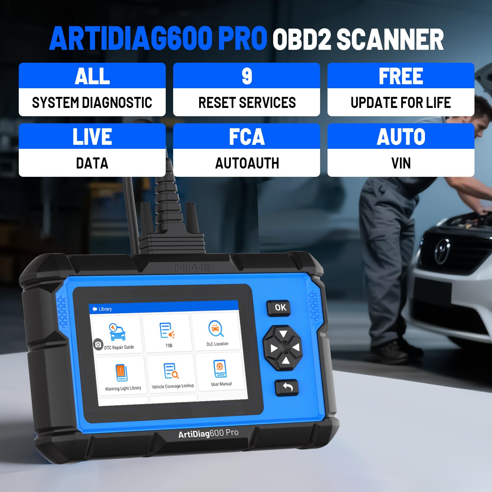 Wi-Fi updates on ArtiDiag600 Pro keep vehicle coverage current