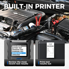 TOPDON BT300P built-in thermal printer printing test receipts