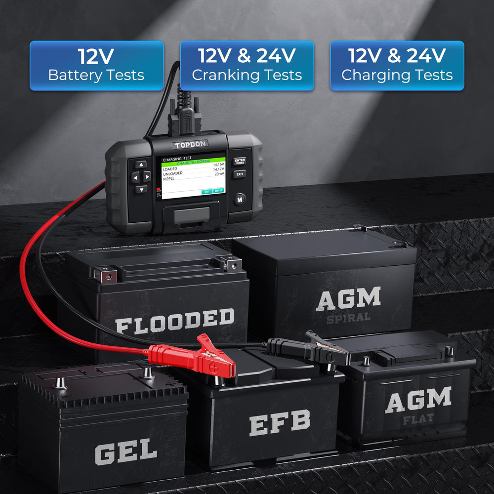 TOPDON BT600 built-in printer prints on-site reports.