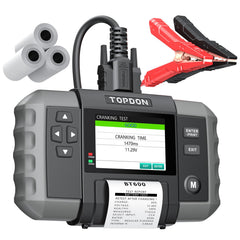 TOPDON BT600 front view battery tester for quick diagnostics.