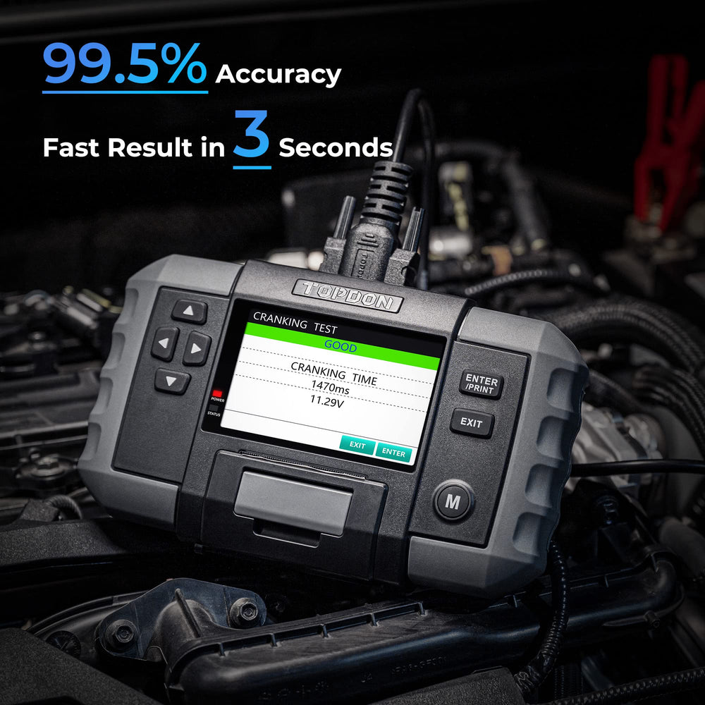 TOPDON BT600 navigation keys enable easy operation.
