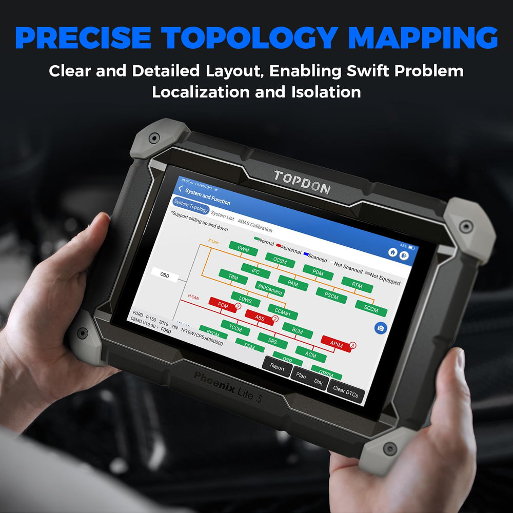 TOPDON Phoenix Lite 3 thirtyfive maintenance resets for comprehensive service