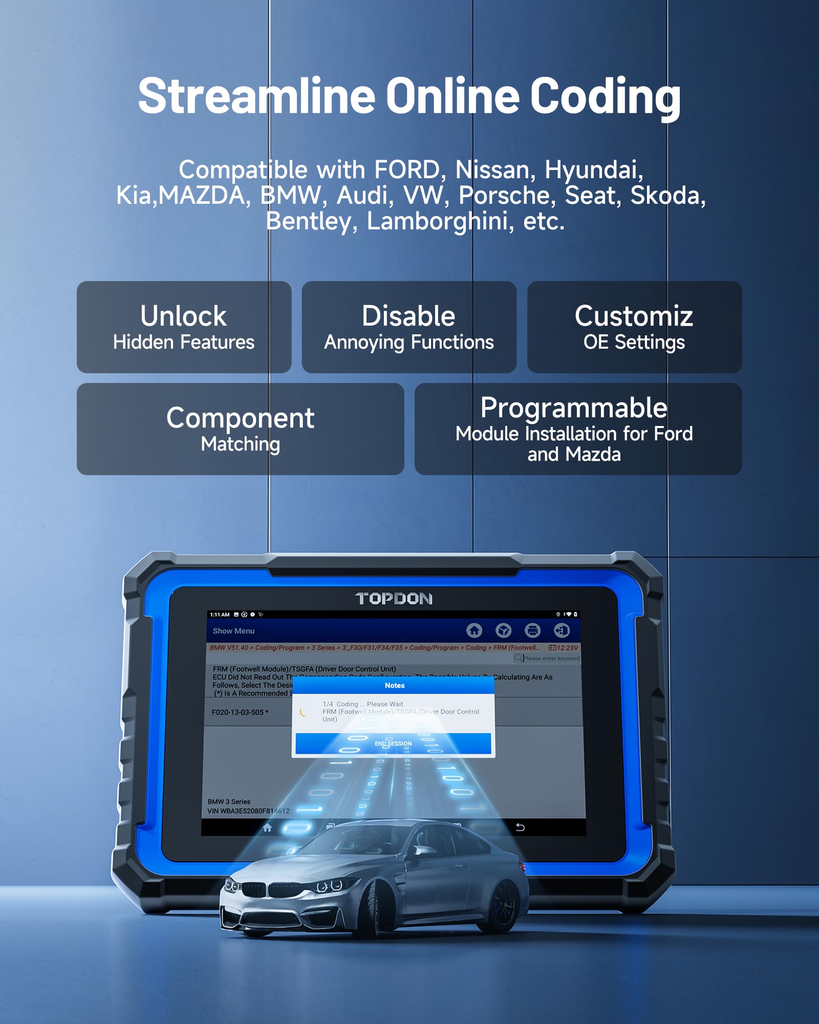 TOPDON Phoenix Nano battery and processor delivering long-lasting power and smooth performance.