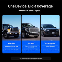 TOPDON RLink X3 dealer-access features OEM diagnostics for GM, Ford, Chrysler