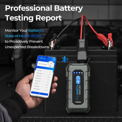 TOPDON V2200PLUS portable power source with USB-C and DC ports on the go