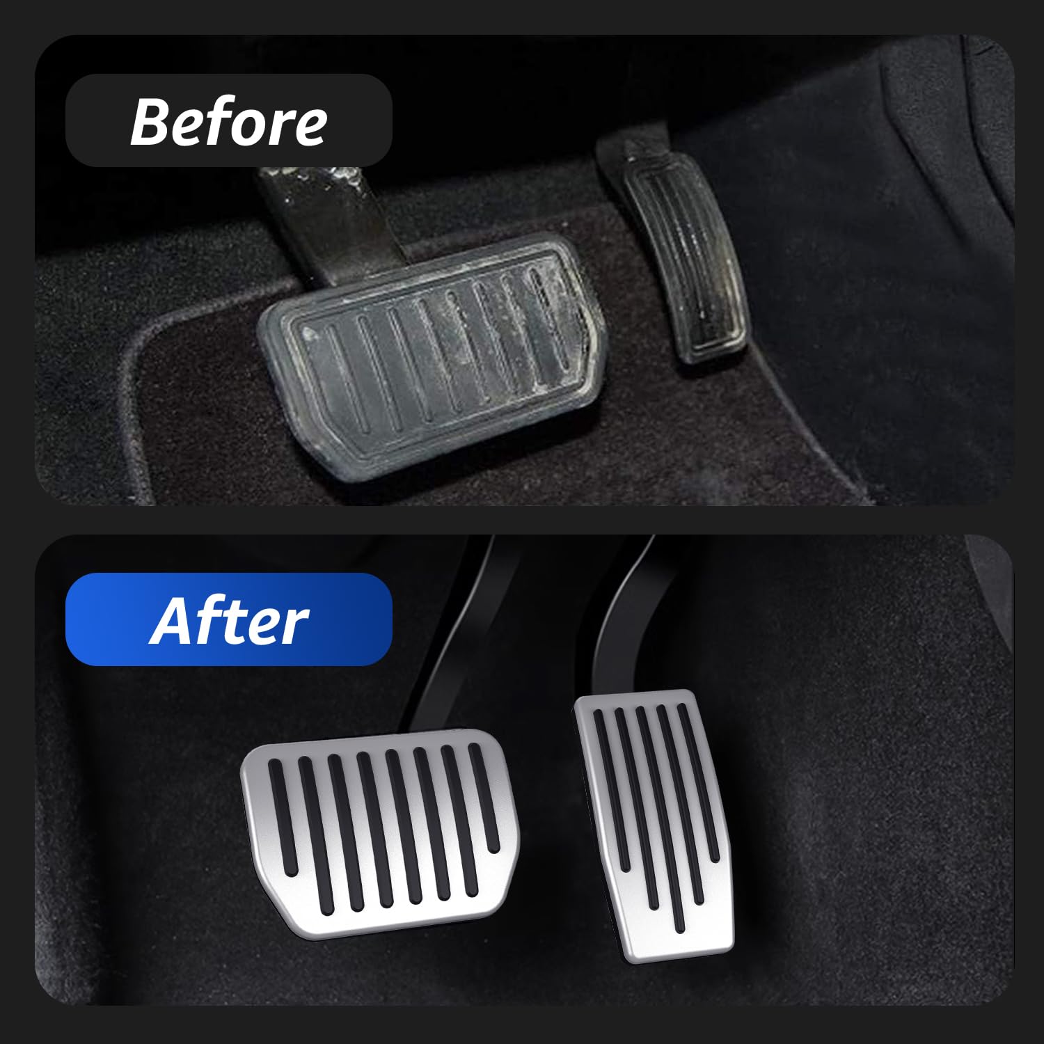 Topfit Highland model pedal fit shows precise alignment and ease of install.