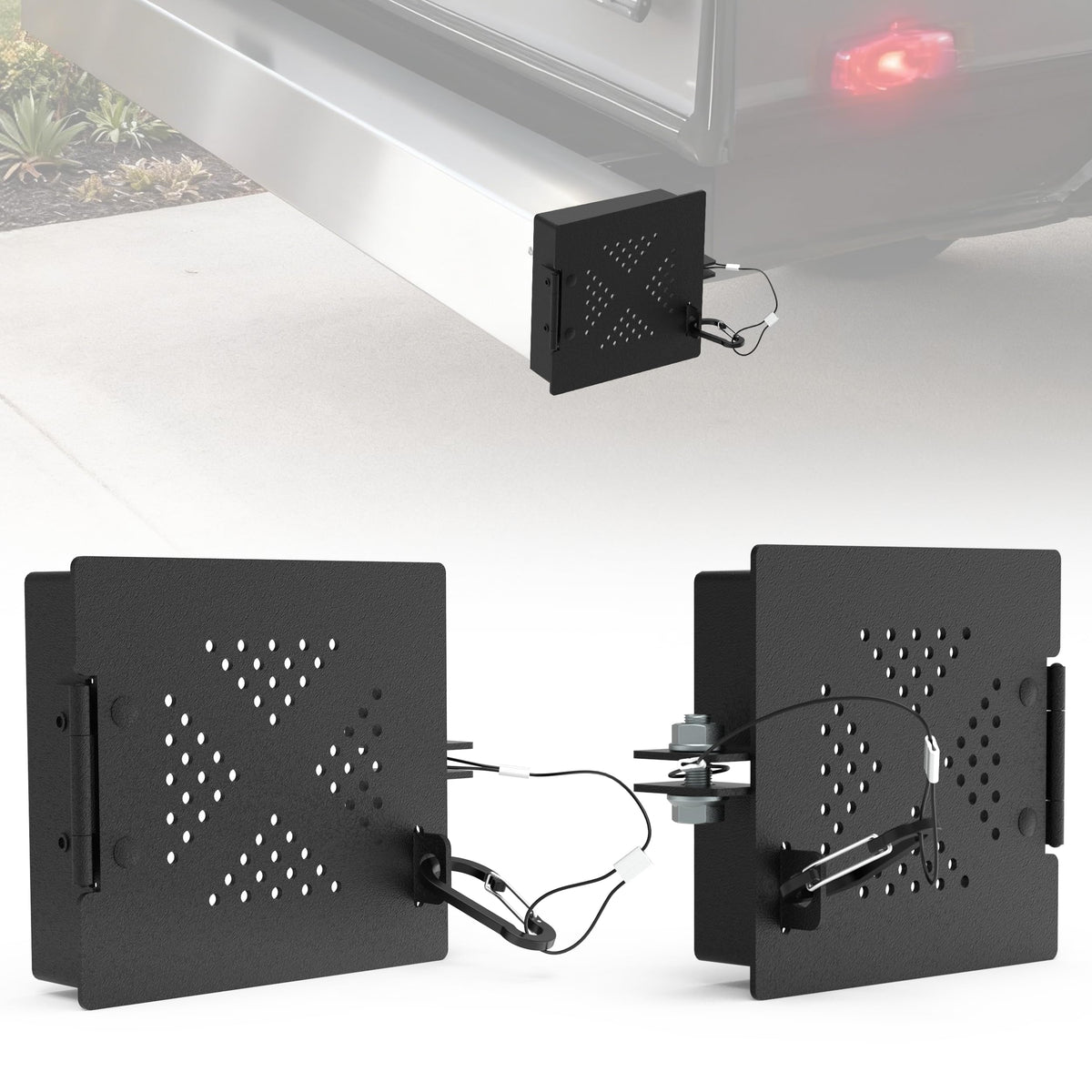 TOPICK aluminum bumper end cap left with symmetric OEM-style finish.