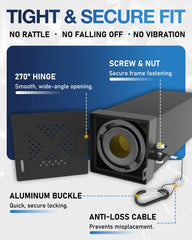TOPICK vent-hole end cap provides airflow to reduce moisture inside the bumper.