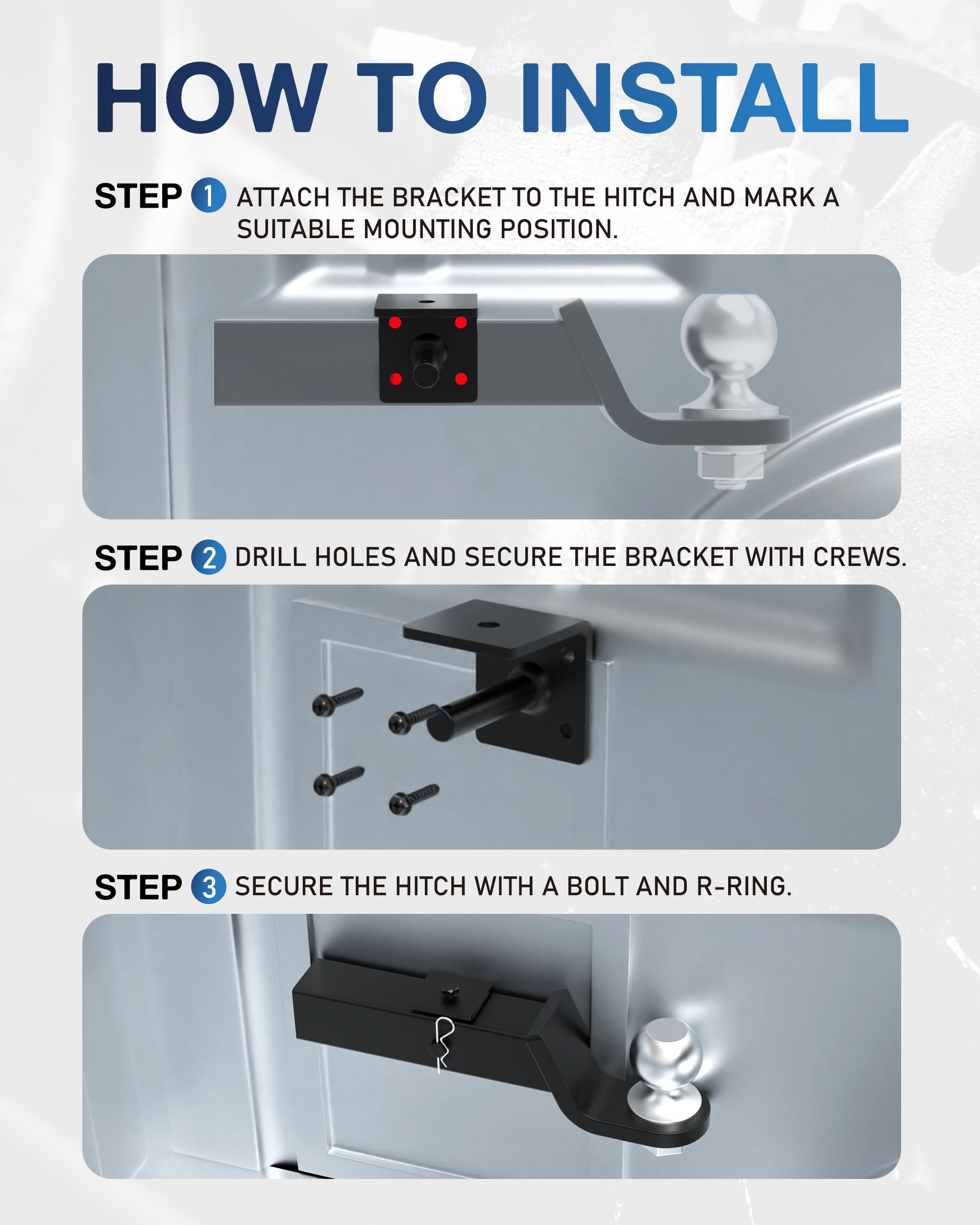 TOPICK easy 5-minute install with included hardware demonstrated.