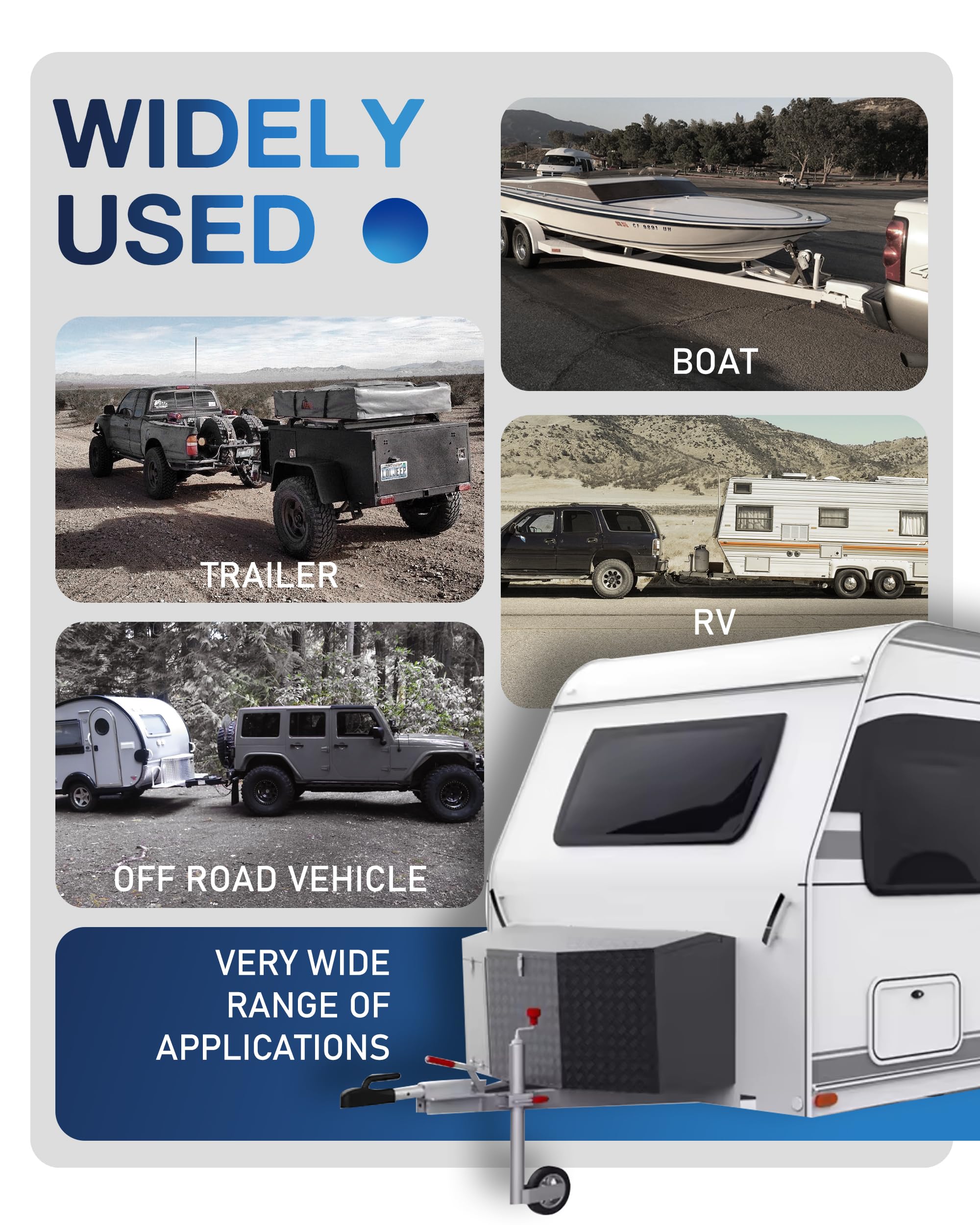 TOPICK easy tool-free installation on trailer tongue
