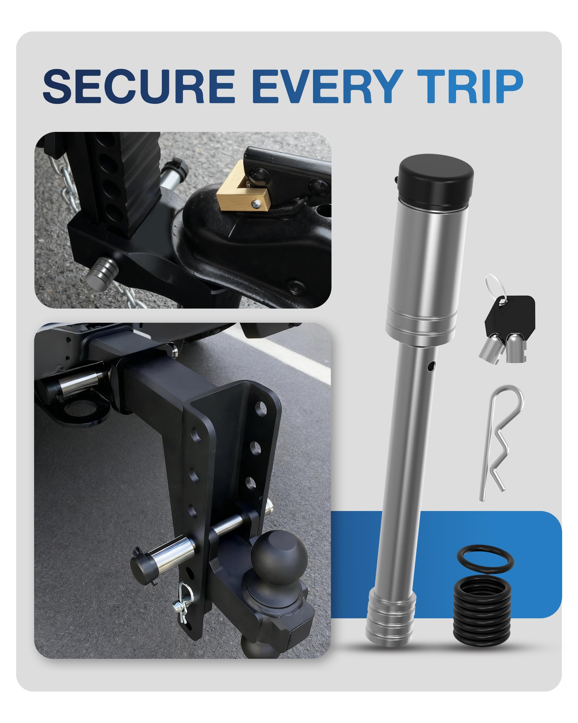 TOPICK weather-cap seal protects the lock end from debris and moisture