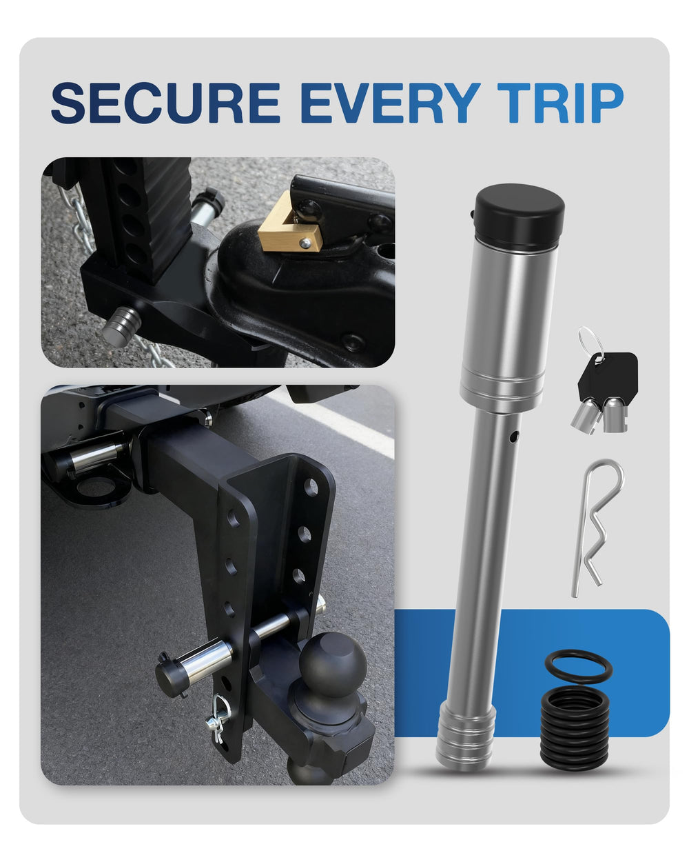 TOPICK weather-cap seal protects the lock end from debris and moisture