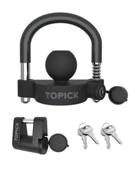 TOPICK Keyed Alike trailer lock set universal lock for secure hitch connections