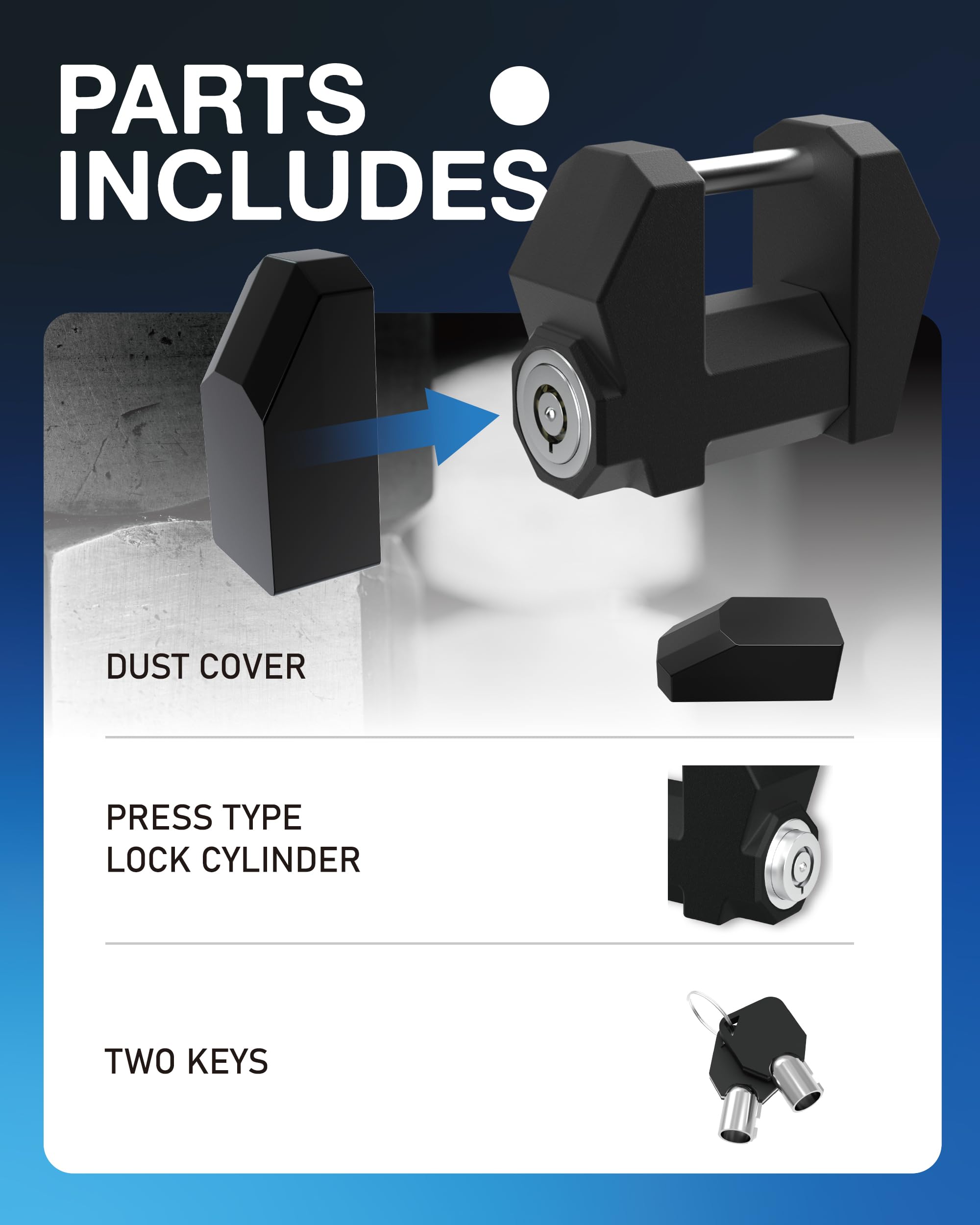TOPICK cyberpunk design adds modern security aesthetics to your trailer.